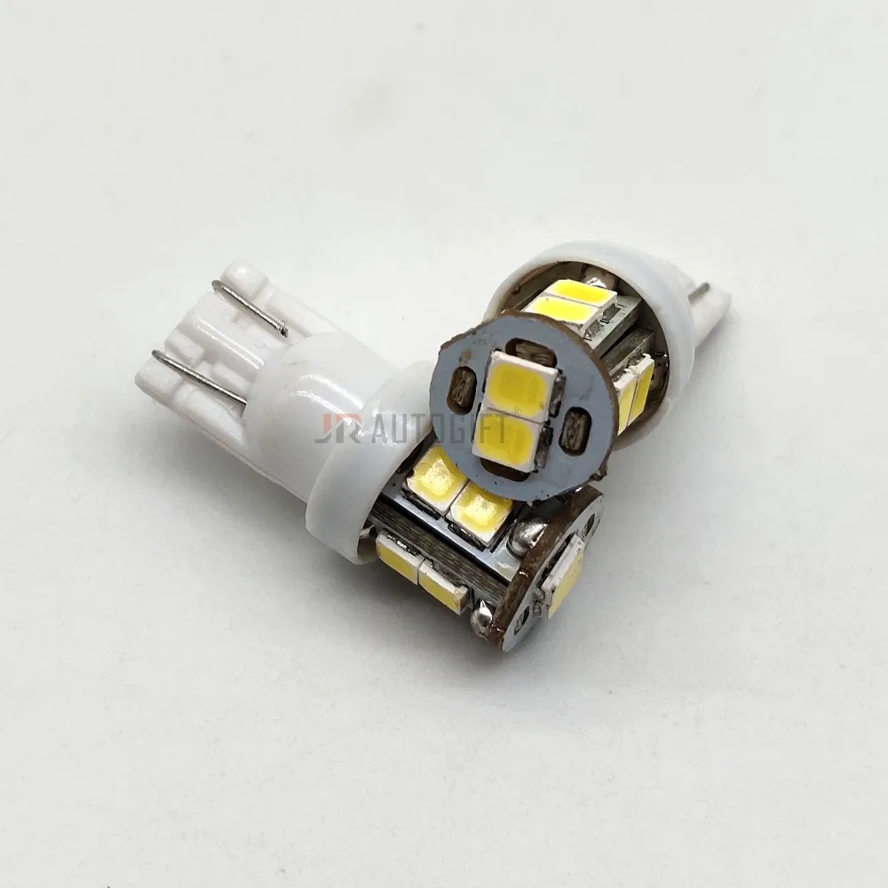 50 шт. стайлинга автомобилей T10 194 W5W Автомобильная лампочка 2835 10SMD бесполярности интерьер светильник чтения парковка купол сигнала бортовой светильник белый 12V