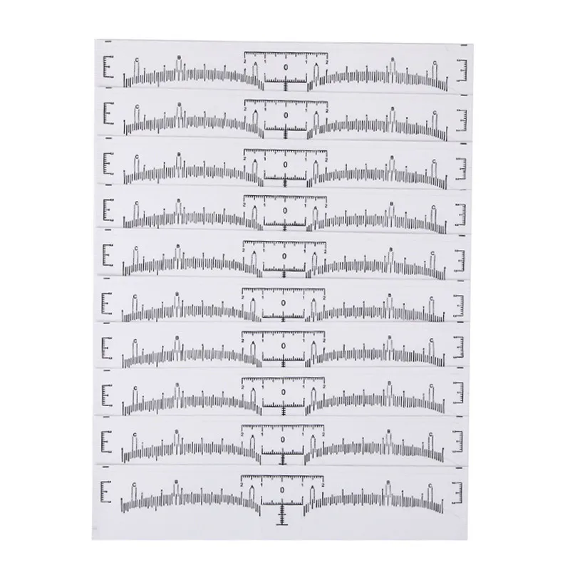 50 шт. трафарет для бровей многоразовый Полупостоянный макияж микроблейдинг