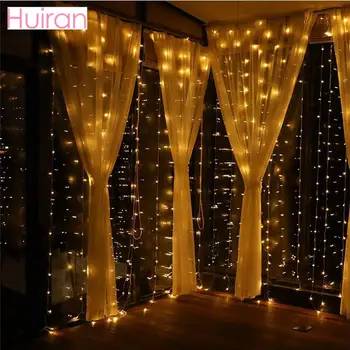 

USB Light Curtain Fairy String Lights Christmas Decor for Home Xmas Natal Decor 2020 New Year 2021 Navidad Decorative Lights