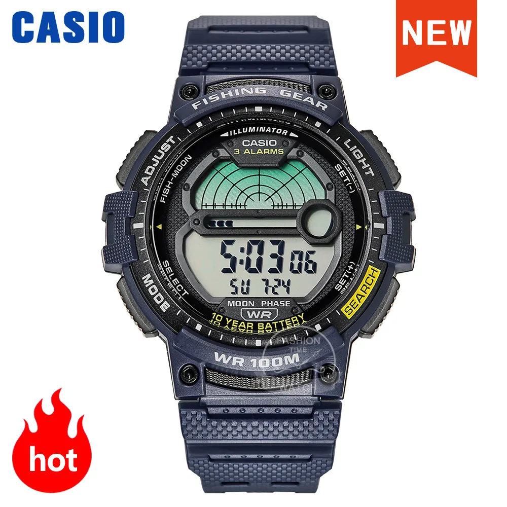 Casio Watch G Shock 10 Year Battery Watch Men Led Digital 100m Waterproof Quartz Men Watch Sport Fishing Gear Watches For Men - Quartz Wristwatches - AliExpress