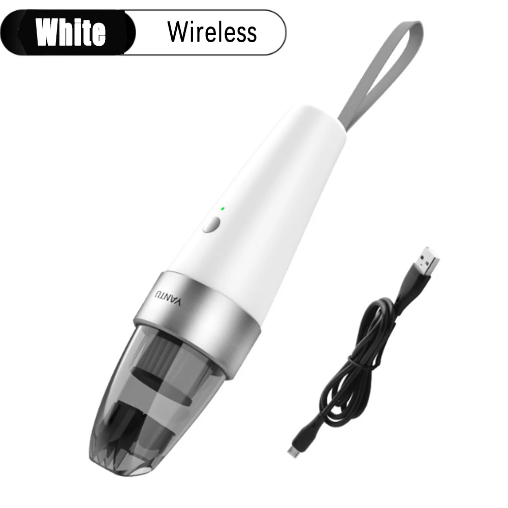 White Wireless 120 Вт высокомощный беспроводной мини-пылесос ABS для сухой и влажной уборки портативный автомобильный пылесос аспиратор V05 - Цвет: White Wireless