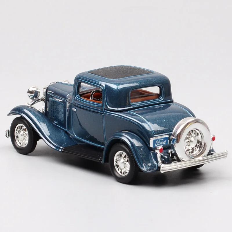 1:43 Масштаб дорожный знак классический античный 1932 Ford Модель B три окна купе вагон литье под давлением модель автомобиля игрушка для детей