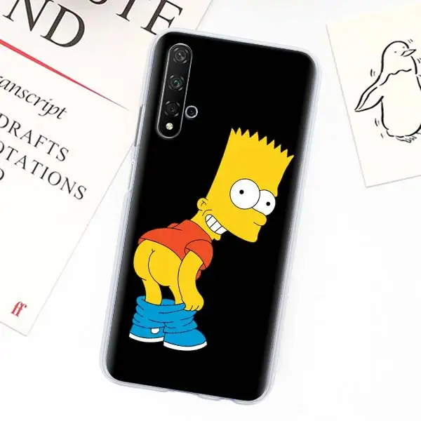 Чехол Homer J. Simpson для Honor 20 Pro 10 20 Lite 20i Honor 8X 9X 8A Pro 8C 8S Play 3e жесткий чехол для телефона - Цвет: H03