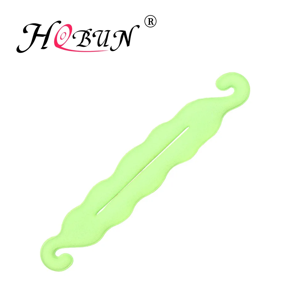 HOBUN 071924-6, Модный женский инструмент для волос, кольцо для волос, волшебный Поролоновый спонж, диск для волос, фрикадельки, головные уборы, аксессуары для волос - Цвет: green