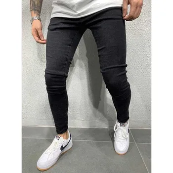 

2020 new men's jeans black classic fashion designer denim skinny jeans men's casual high-quality slim hip-hop high street jeans