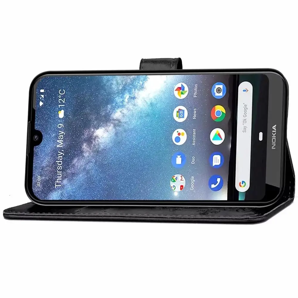 Для NOKIA 4 2 3 9 PURE VIEW 7X6X7 7 1 PLUS 8 четырехлистный цветок клевера кожаный флип чехол для