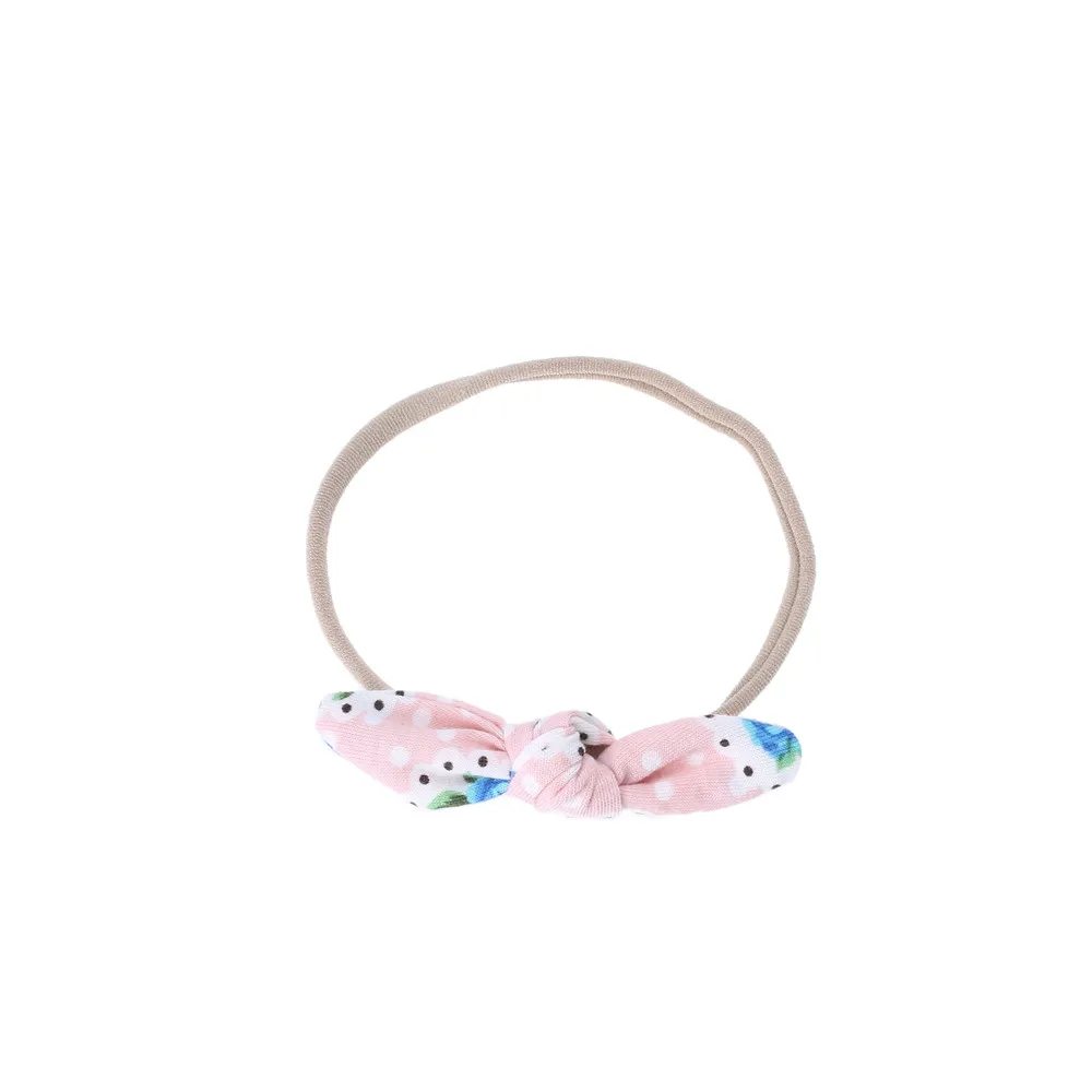 1 шт. Цветочные бант нейлоновые оголовья эластичные детские украшения для волос милые девушки Украшенные эластичный ободок повязка на голову цветок