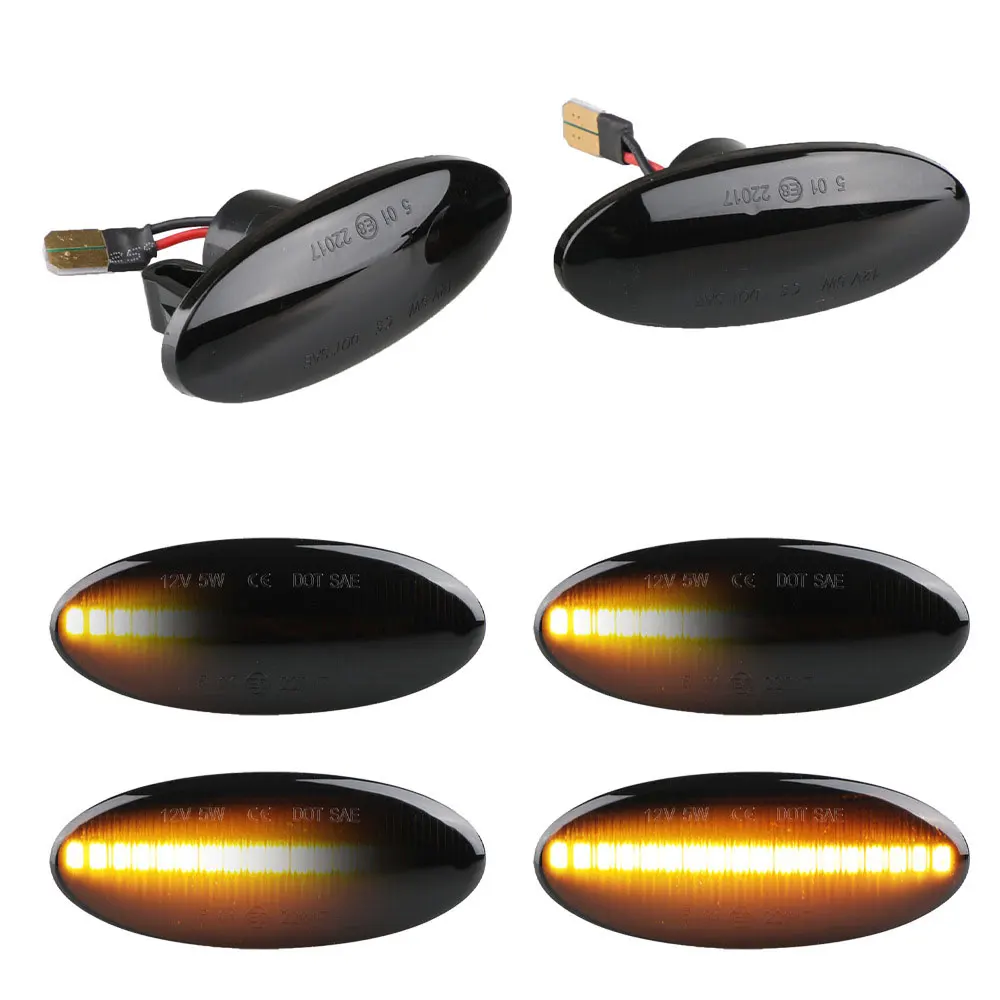 

1 Pair LED Dynamic Side Marker Lights Turn Signal Lamp For Nissan NV200 NV400 NP300 Leaf Juke Qashqai J10 Micra Cube Note Dualis