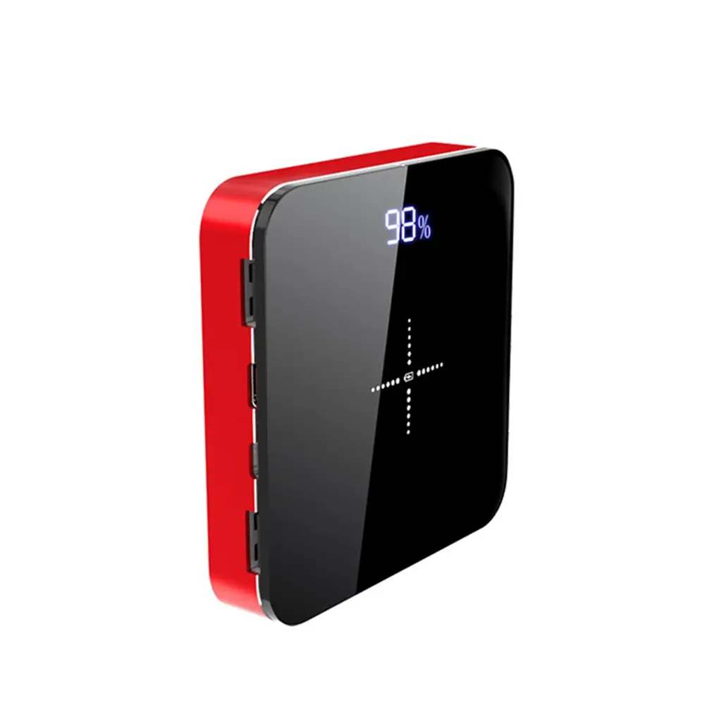 

16000mAh China Red Charger Power Bank Mirror Screen External Battery Pack China Red Black