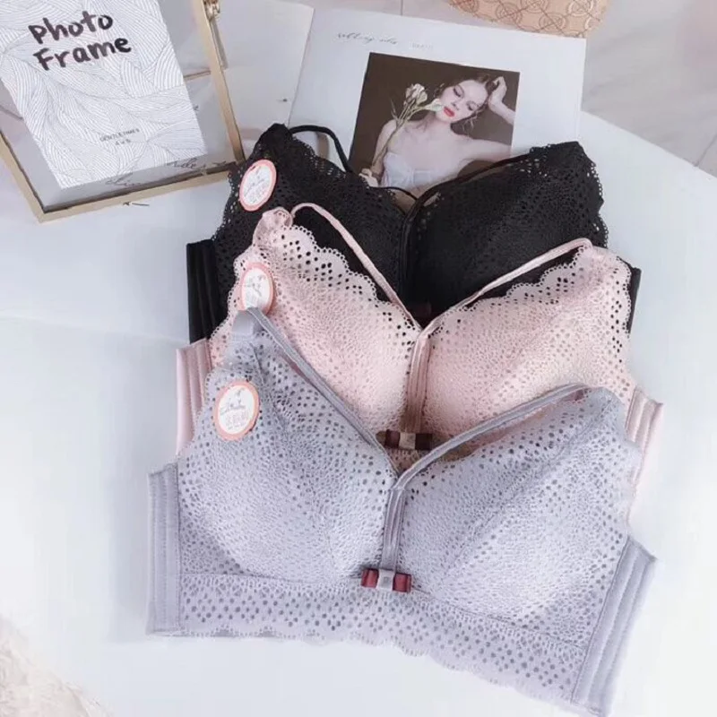 

OLOMLB Beauty Black Swan Dream Bra Full Maintenance Shu Mei Ting Skin Cotton on The Collection of No Steel Ring Underwear