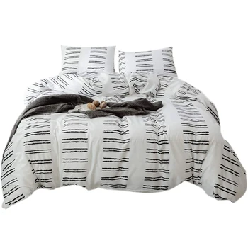 

Hot 3-Piece Duvet Cover Pillowcase Set Soft and Breathable Duvet Cover Bedding Home Textile with Pillowcase