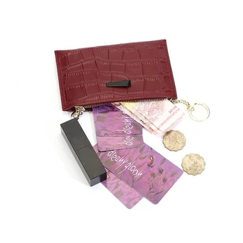 

Genuine leather women purse short wallet card holder Ladies leather Purse