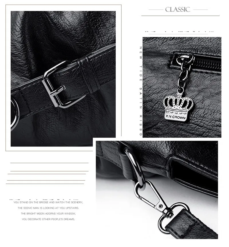 Fashion New Woman Handbags Genuine Leather Tote Female Classic Shoulder Crossbody Bag Ladies Designer Luxury Brand Messenger Bag