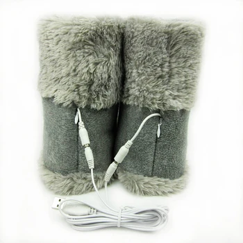 

Electric Warm Snow Boots for Keeping Away from Cold Winter Shoes Soft Foot Warmer Electric Heating Shoe with USB Rechargeable N8