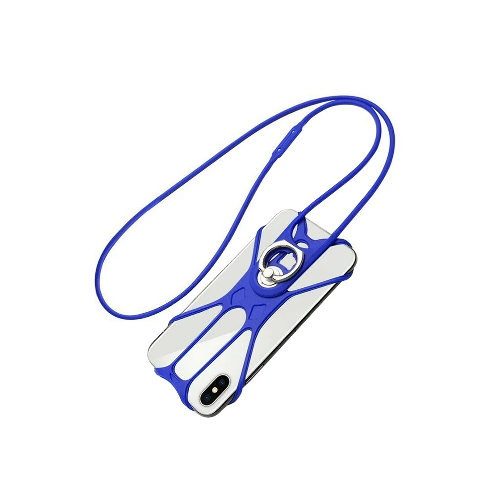 Silicone lanyard Универсальный Холщовый ремешок-держатель чехол для мобильного телефона шейный ремешок ожерелье слинг для смартфона мобильный телефон ремешок для телефона - Цвет: Silicone lanyard