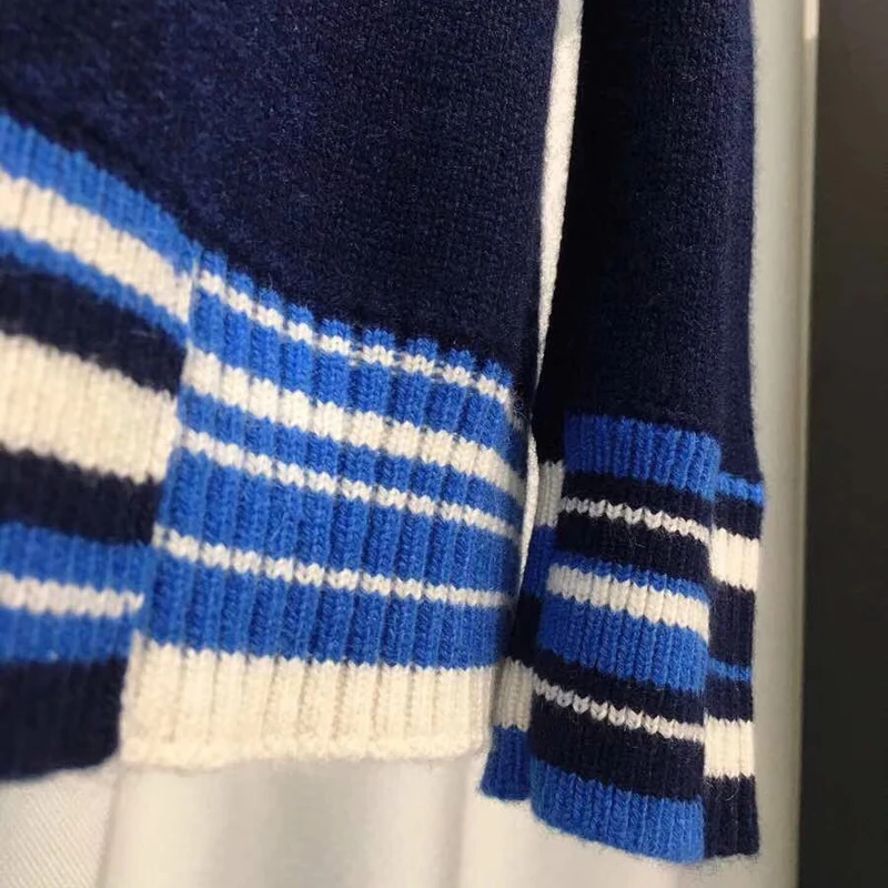 Женский кашемировый кардиган, свитер с v-образным вырезом и карманами, однобортный Повседневный вязаный кардиган, осеннее пальто