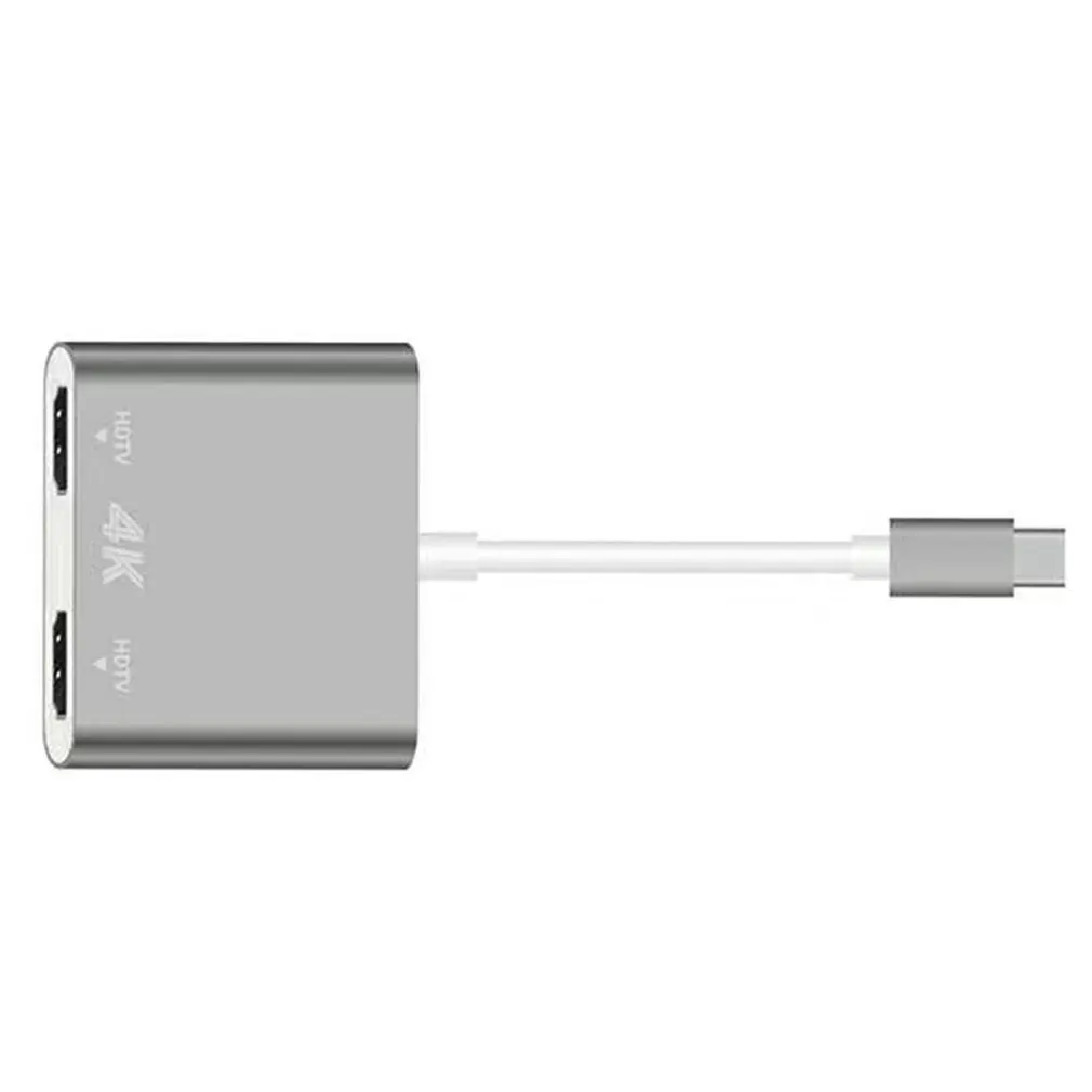Type-C USB-C USB 3,1-Dual HDMI 4K конвертер адаптер для samsung S8 S9 для MacBook зарядный порт USB-C конвертер Кабель