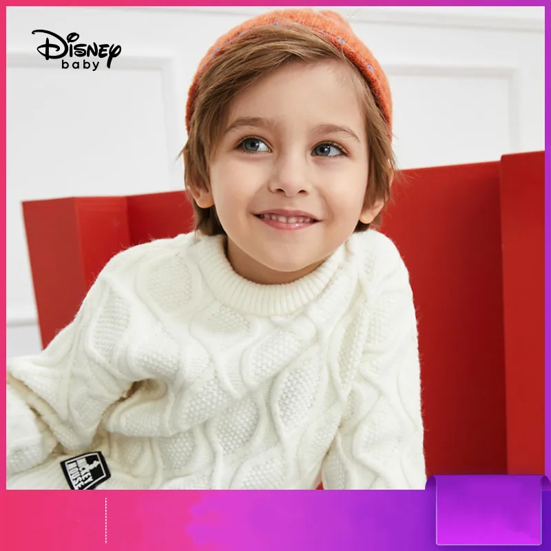 

Disney's Children's Jacquard Sweater Baby and Winter Coat New Boy's Thickened Sweate Kids Sweaters Boys Sweaters Girls Clothes