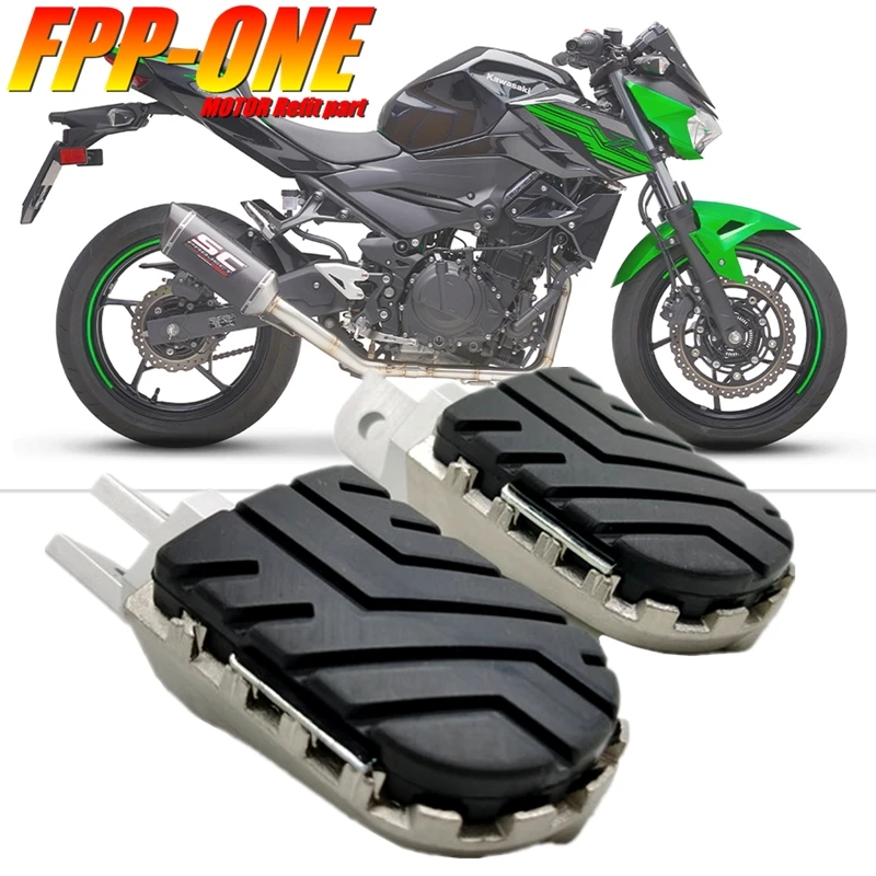 FOR KAWASAKI Z400 Motorcycle Accessories Front Footpegs Foot Rest Peg
