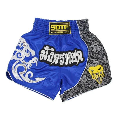 SOTF-TQ1 MMA boxing sports fitness Tiger Muay Thai Fitness breathable MMA boxing shorts fist pants running fights cheap mma shorts sanda - Цвет: SOTF-TQ1