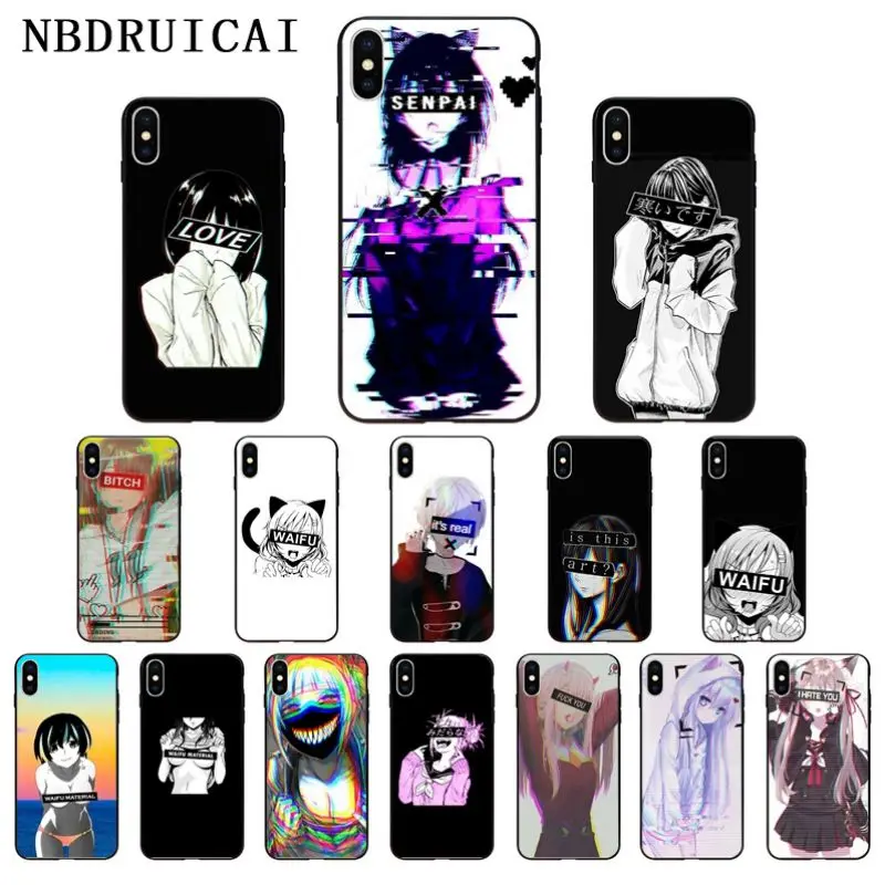 Мягкий силиконовый чехол NBDRUICAI из ТПУ с японским аниме для iPhone 11 pro XS MAX 8 7 6 6S Plus X 5 |