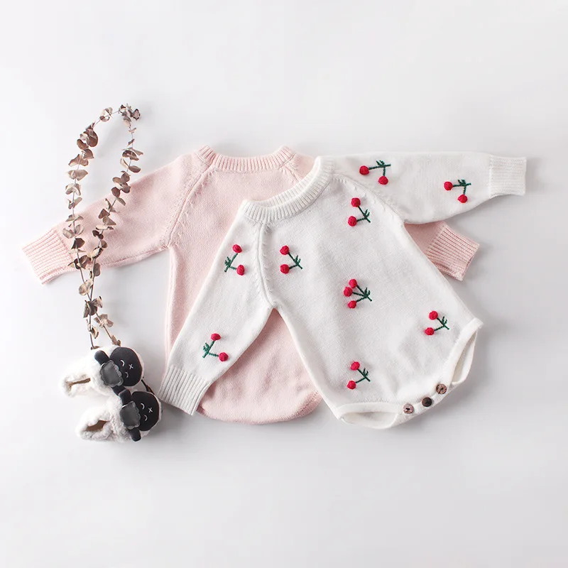 

Adorable Baby Girls Rompers kids Cotton Floral Long Sleeve Jumpsuit Romper Clothes Baby Clothing for winter autumn