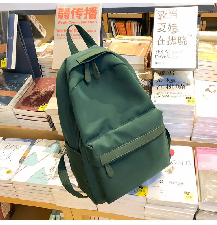 Хит, женский корейский рюкзак Harajuku Ulzzang для старшеклассников, простой универсальный рюкзак для кампуса, модный рюкзак, нейлоновый рюкзак
