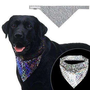 Bandana reflectante para Mascotas, bufanda para Perro de alta visibilidad, pañuelo de seguridad colorido para perros, gatos, Coleira, Cachorro, Mascotas, Perro