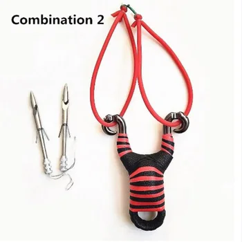 

1pc powerful aluminum alloy rubber bands sling shot camping fishing hunting slingshots Band Catapult Sports Outdoor Hunting