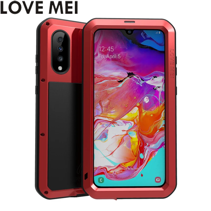Мощные чехлы для телефонов LOVE MEI Samsung Galaxy A70 A705F сверхпрочный ударопрочный чехол