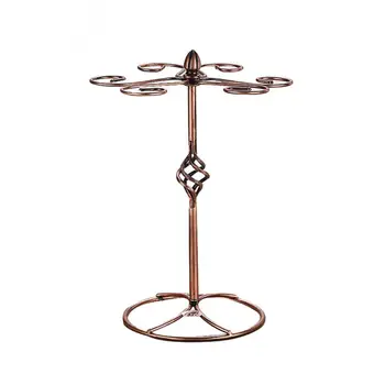 

1pc Glass Display Stand Iron Wine Durable Retro Storage Rack Wine Glass Holder Goblet Rack Display Stand for Home Cabinet