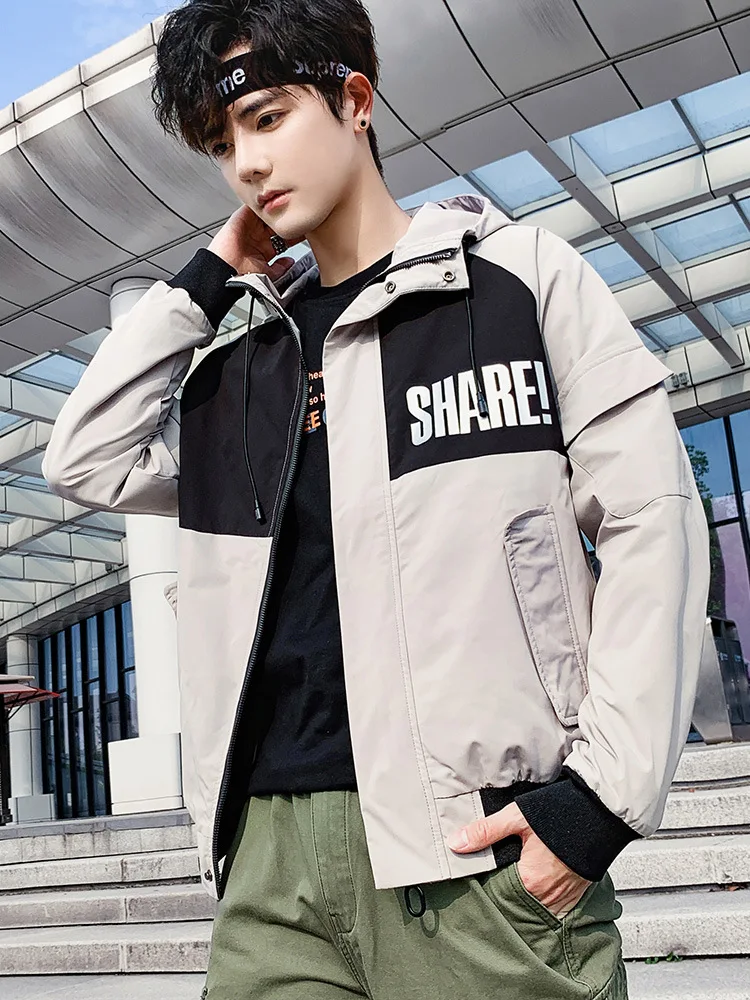 

Workwear Coat Men Spring And Autumn Korean-style Trend Spring 2020 New Style Casual Versatile Jacket Men'S Wear on Clothes