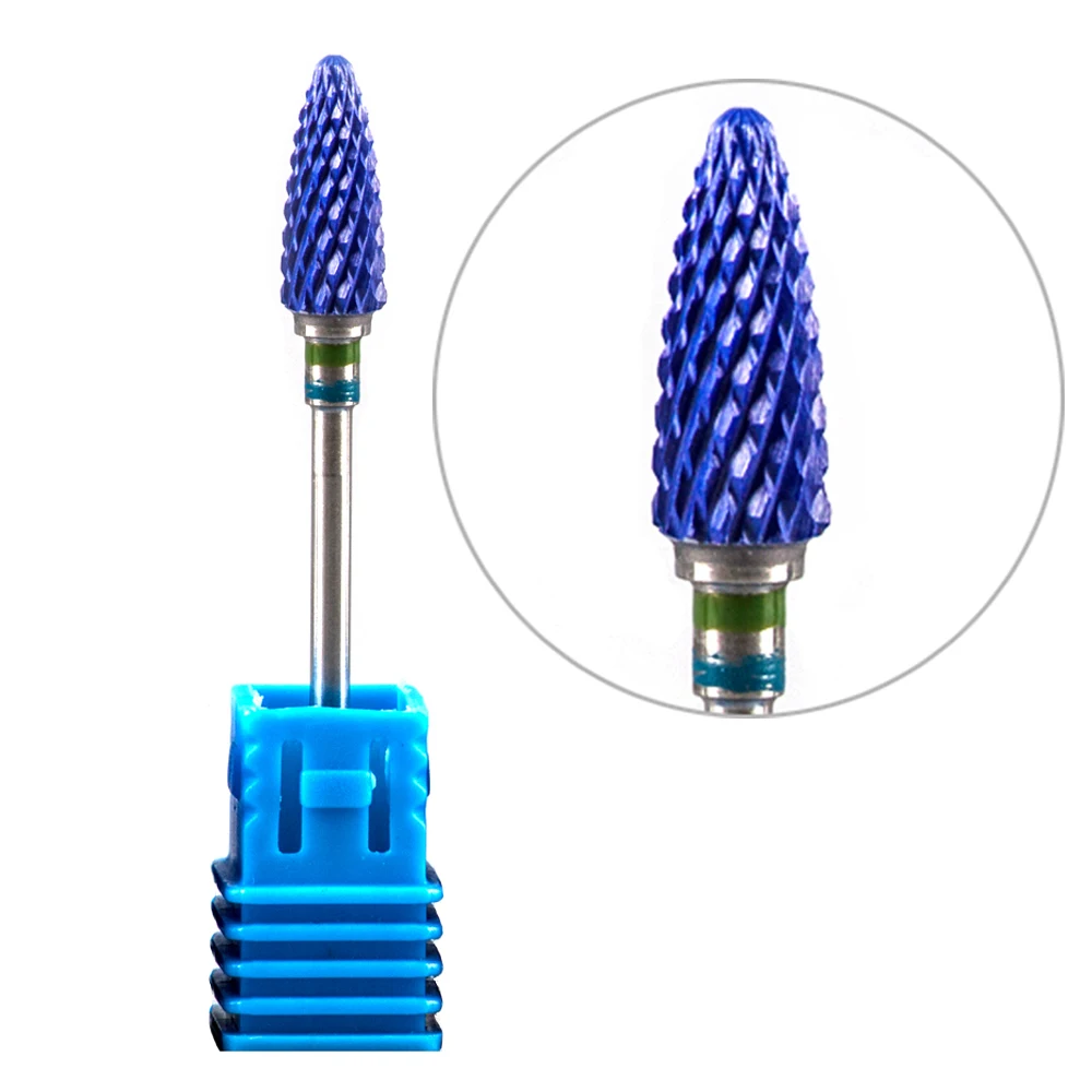 Feecy 2U GreenBlue C Фрезы для ногтей фрезы для маникюра вращающиеся керамические фрезы для ногтей фрезы для маникюра и педикюра сверла биты-Аксессуары - Цвет: Feecy 2U GreenBlue C