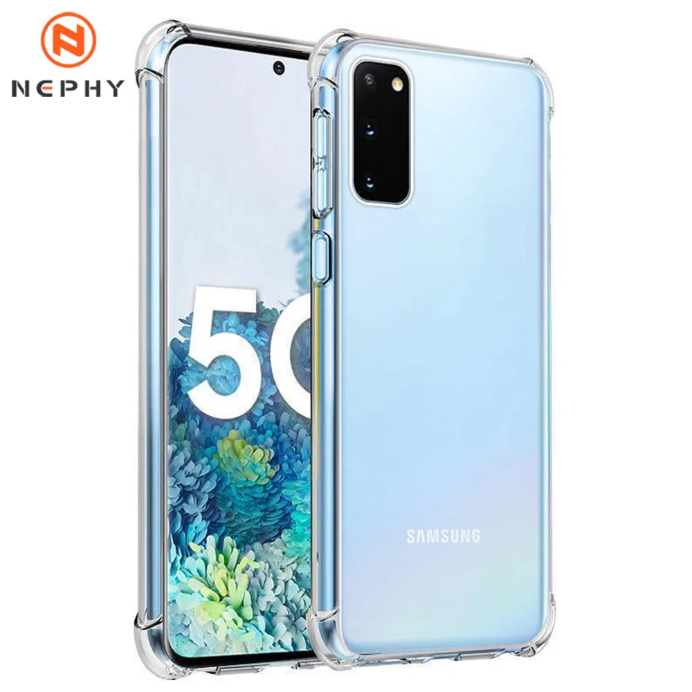 Противоударный силиконовый мягкий прозрачный чехол для Samsung Galaxy A6 A7 A8 A9 2018 A10 A20 A20E