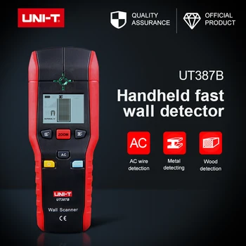 

UNI-T UT387B Wall Scanners Ferrous Meters Non-ferrous Metal detectors Copper Wood Metal Detector Flashing LED Light Indication