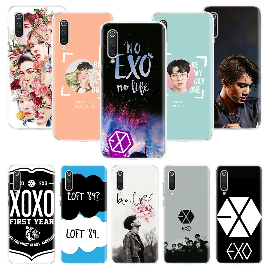 Чехол для телефона EXO band k-pop kpop для Xiao mi Red mi Note 7 8 Pro 8A 7A 5 5A 6A 4X S2 K20 mi 5X6X9 8 CC9 F1 из мягкого ТПУ