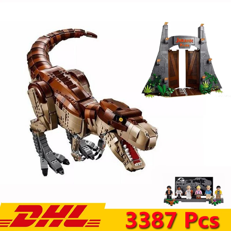 

Compatible Legoed Big Movie Series Jurassic World Park 75936 3387Pcs Model Building Blocks Bricks Kid Christmas Gift Present