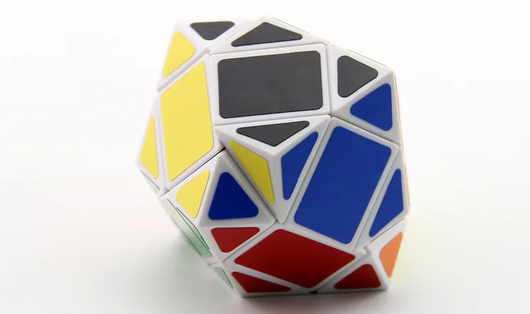 Синий трехслойный 12-слойный Rhombohedral Кубик Рубика креативный Забавный гладкообразный интеллект Кубик Рубика игрушка Грант из