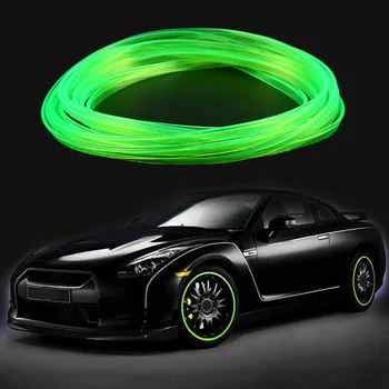 

Factory Direct Inventory Clearance Green 16.4ft 5m Car Interior Door Gap Edge Line Insert Molding Trim Strip Decor