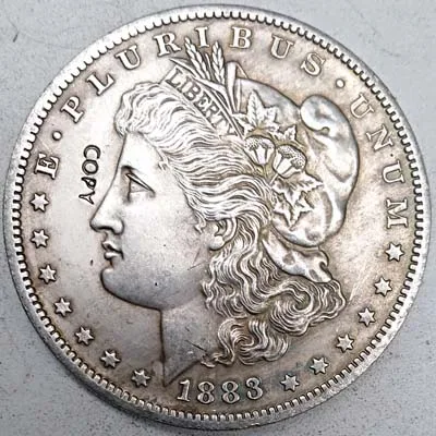 МОНЕТЫ Морган США 1878-1921 КОПИЯ монета Морган доллар - Цвет: 1883