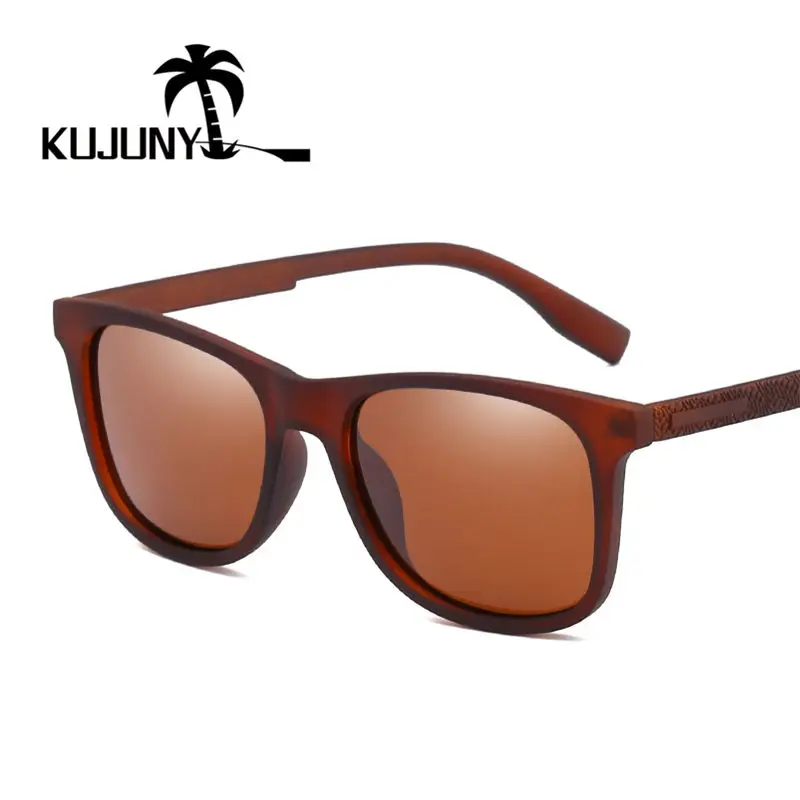 KUJUNY Men Women Polarized Sunglasses Sun Glasses Personalized Temple Retro Eyeglasses Driver Driving Polarizing Eyewear