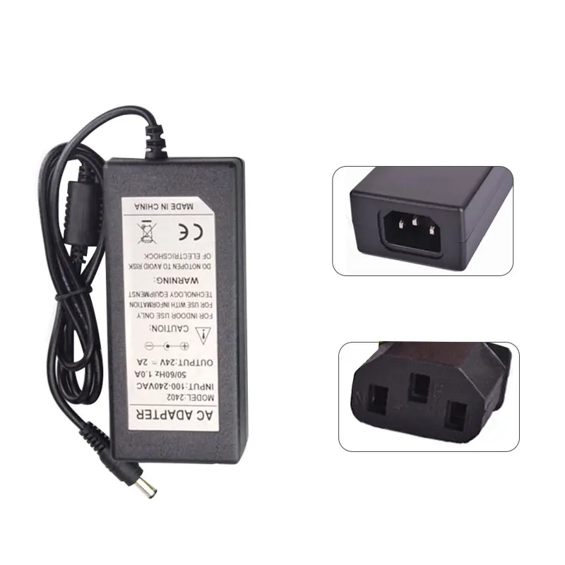 AmmToo DC24V 2A 3A 4A 5A светодиодные полосы света Универсальный адаптер питания, трансформатор 220V 24V Вольт AC/DC конвертер адаптер питания