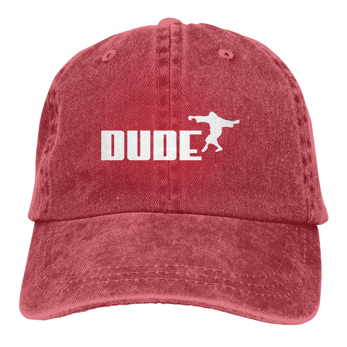 Dude Casquette Deep Heather Мужская и женская джинсовая бейсболка с завязками Регулируемая Кепка для гольфа