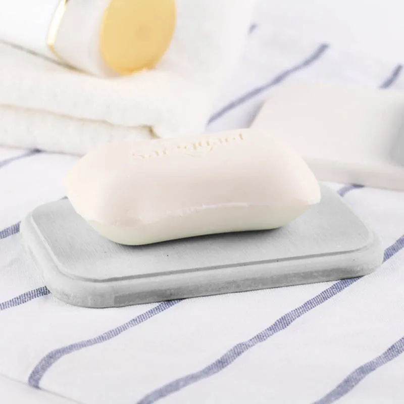 Серый Горячая Подложка для мыла быстросохнущее мыло Diatomite Pad портативная кухонная мыльница для ванной комнанты водопоглощение нескользящее дезодорантное мыло коврик JY - Цвет: Серый