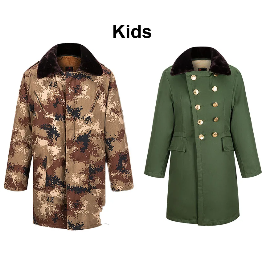 Детская камуфляжная куртка на мальчика и девочку теплая парка в стиле милитари