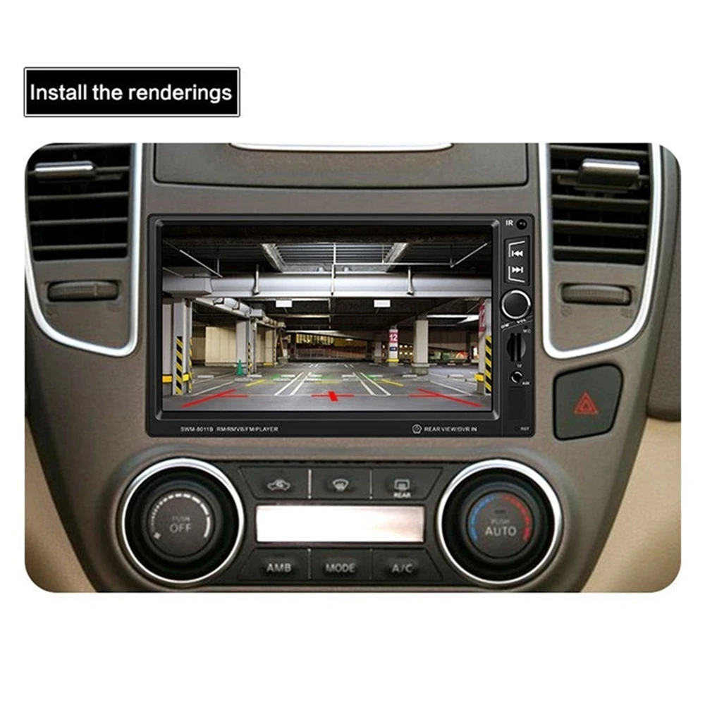 Универсальный 8011B автомобильный MP4 MP5 плеер 7 дюймов Bluetooth Автомобильный Мультимедийный USB/TF FM