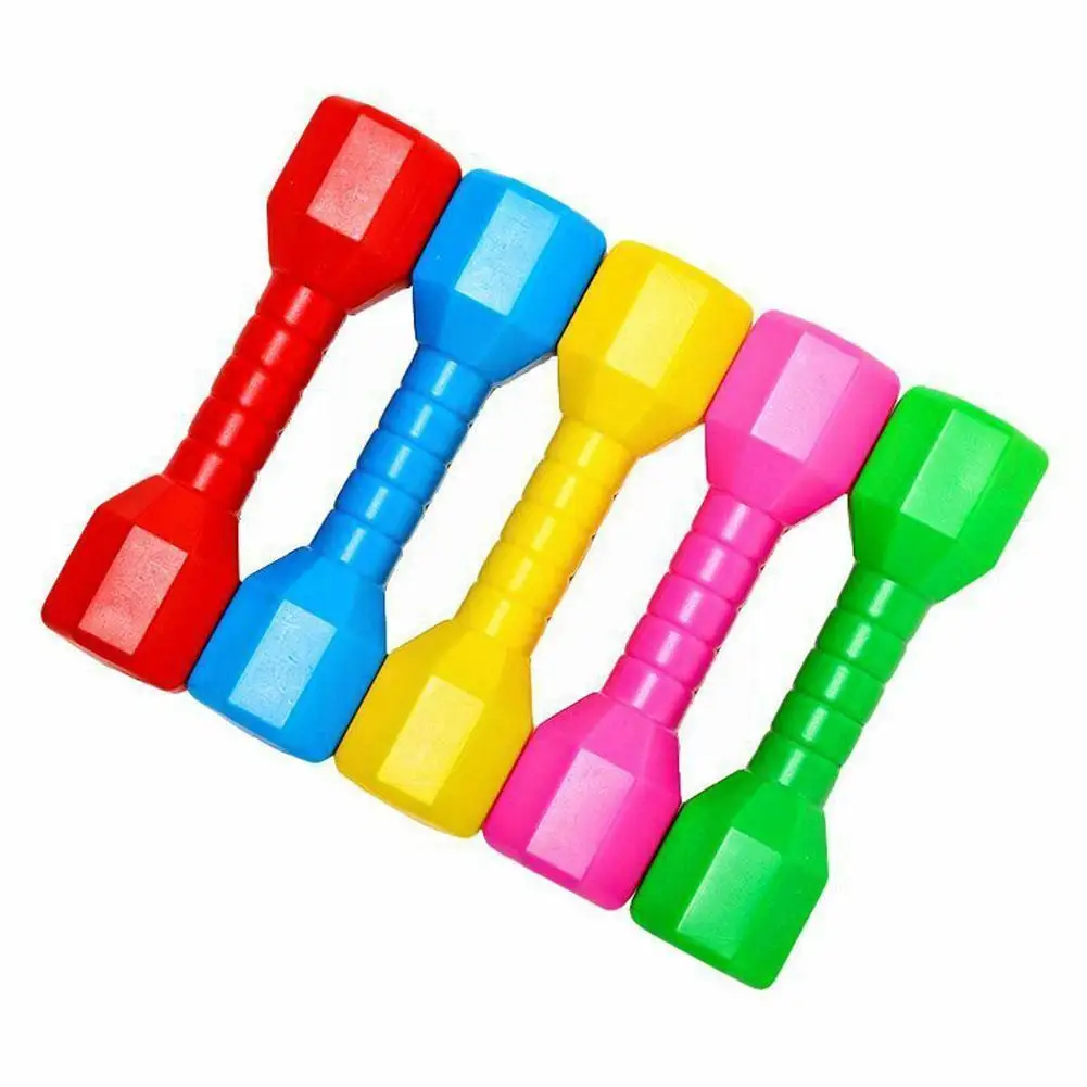 Kids Fitness Equipment Kindergarten Pe Exercise Props Dumbbells Hand Children's Dancing Fitness Home Weights Toys Exer G7G2 1PCS adjustable dumbbell