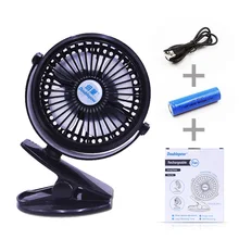 Разы перезаряжаемый небольшой вентилятор 360 Air Max принадлежности, зажим для рабочего стола, 4-дюймовый 18650 Батарея-Питание небольшой вентилятор 602