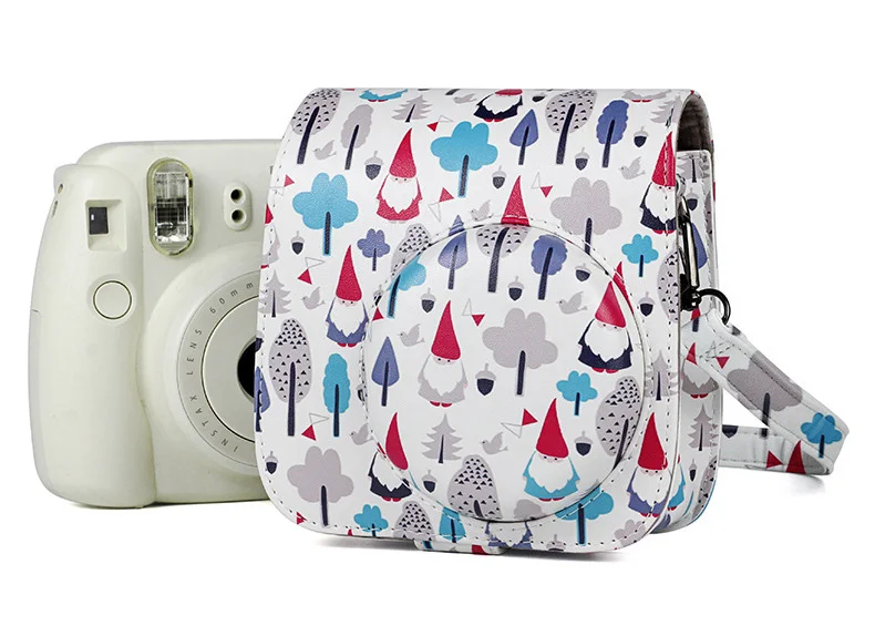 Чехол для камеры Fujifilm Instax Mini, сумка из искусственной кожи, чехол с плечевым ремнем для Instax Mini 9 8 8+ чехол для фотоаппаратов моментальной печати