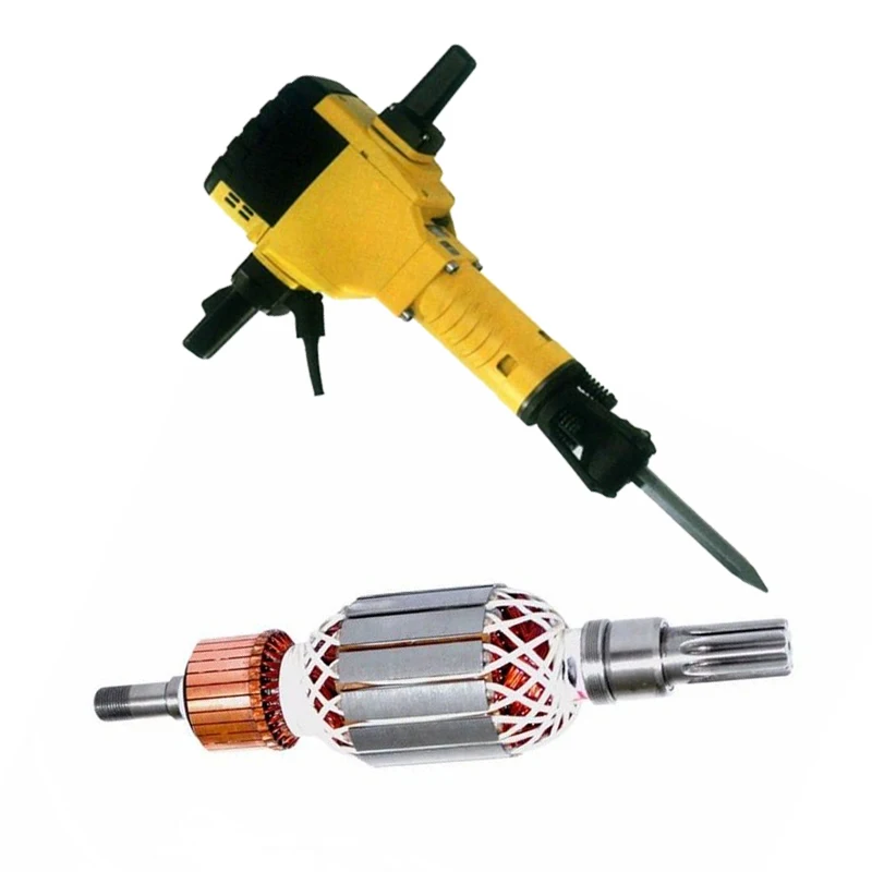 ARMATURE FOR BOSCH GSH27 BREAKER 11304 GSH27 VC 110v 1614011100 Commutator Rotor ARMATURE FOR BOSCH GSH27 BREAKER 11304 GSH27 VC 110v 1614011100 Commutator Rotor
